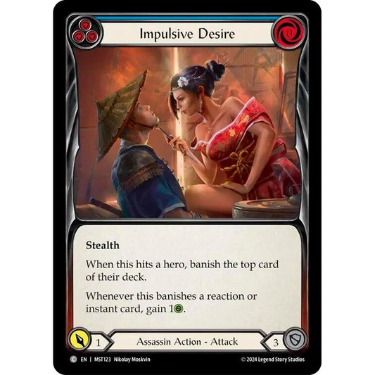 Image for Impulsive Desire (Blue) (MST123) (MST) - Flesh and Blood TCG