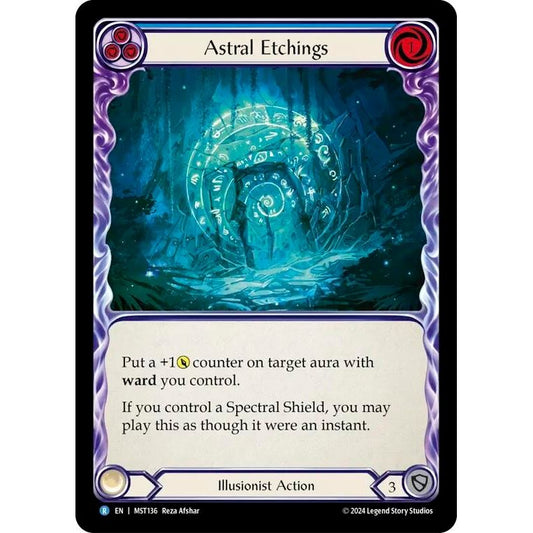 Image for Astral Etchings (Blue) (MST136) (MST) - Flesh and Blood TCG