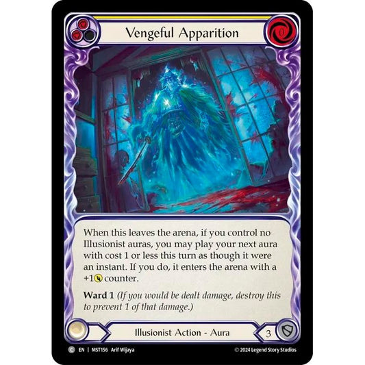 Image for Vengeful Apparition (Yellow) (MST156) (MST) - Flesh and Blood TCG