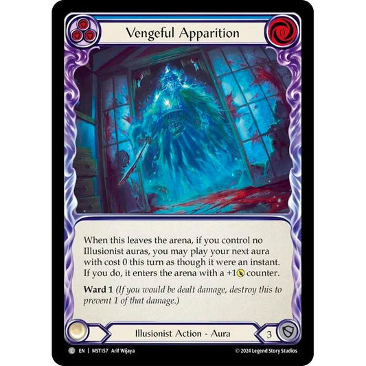 Image for Vengeful Apparition (Blue) (MST157) (MST) - Flesh and Blood TCG