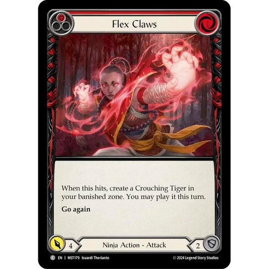 Image for Flex Claws (Red) (MST179) (MST) - Flesh and Blood TCG