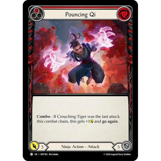 Image for Pouncing Qi (Red) (MST182) (MST) - Flesh and Blood TCG