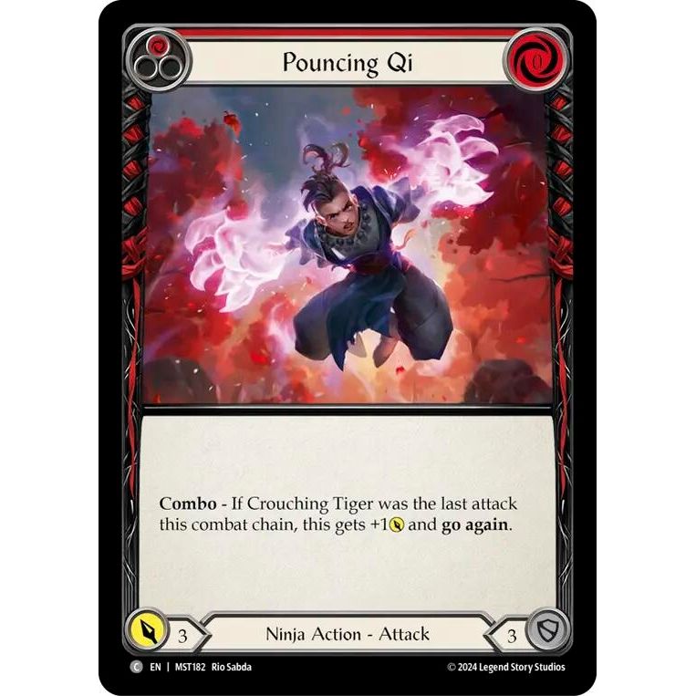 Image for Pouncing Qi (Red) (MST182) (MST) - Flesh and Blood TCG
