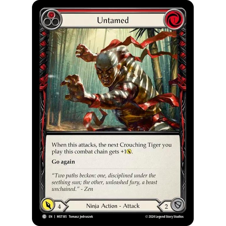 Image for Untamed (Red) (MST185) (MST) - Flesh and Blood TCG