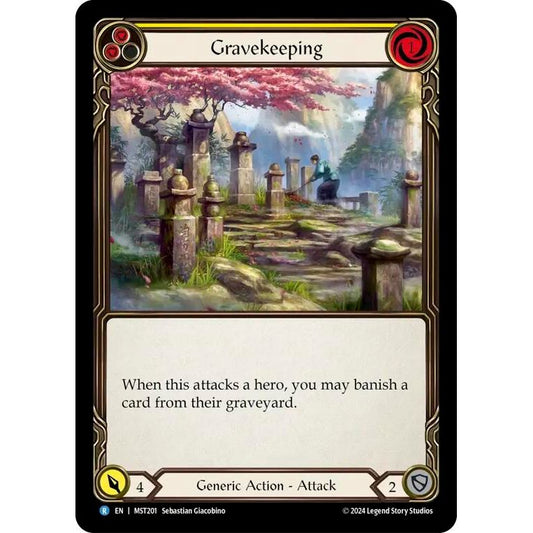 Image for Gravekeeping (Yellow) (MST201) (MST) - Flesh and Blood TCG