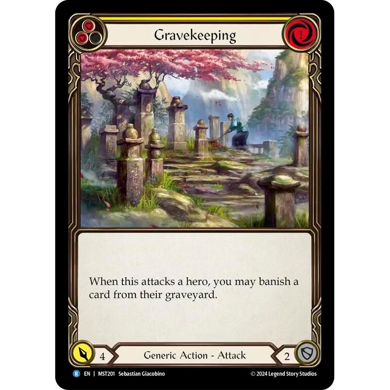 Image for Gravekeeping (Yellow) (MST201) (MST) - Flesh and Blood TCG