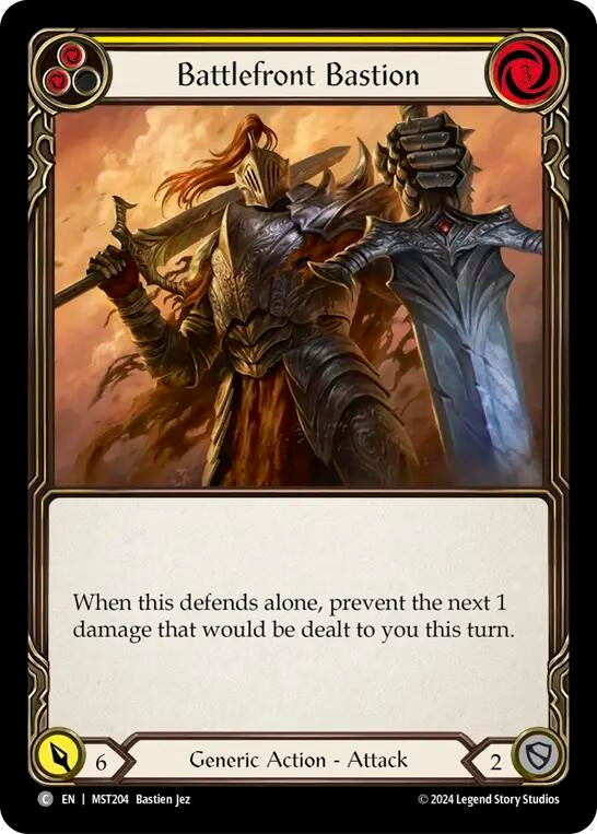 Image for Battlefront Bastion (Yellow) (MST204) (MST) - Flesh and Blood TCG