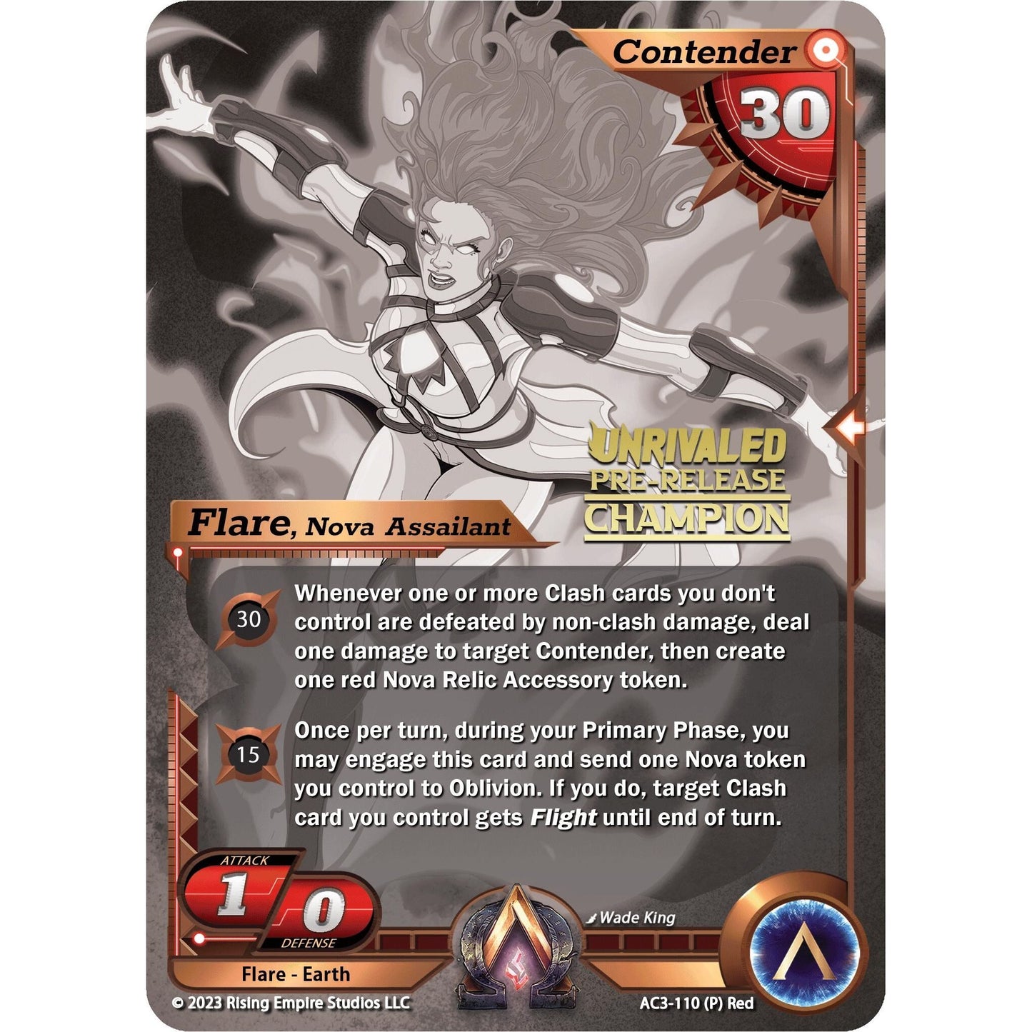 Image for Flare, Nova Assailant (Pre-Release Champion) (AC3-110) (AC3) - Alpha Clash