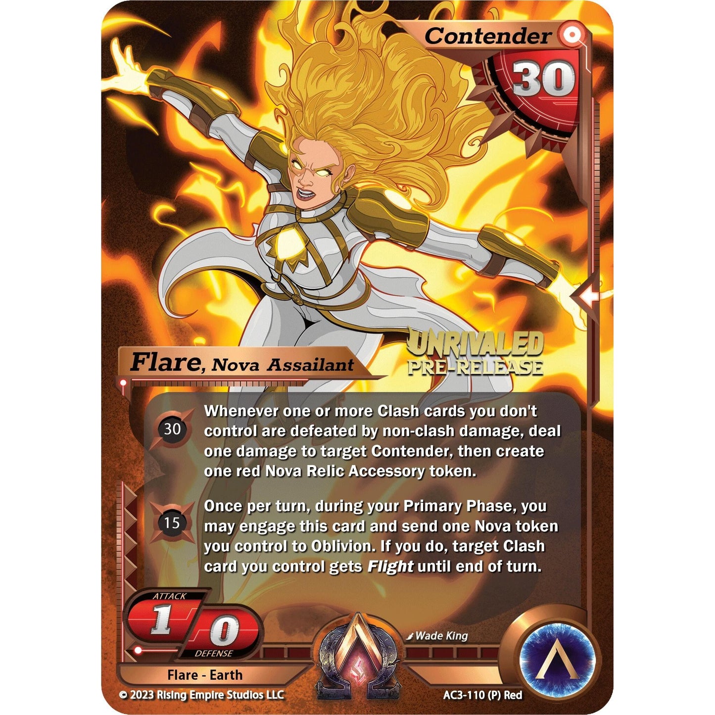 Image for Flare, Nova Assailant (Pre-Release) (AC3-110) (AC3) - Alpha Clash