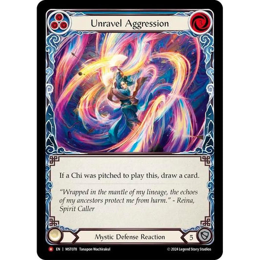 Image for Unravel Aggression (MST078) (MST) - Flesh and Blood TCG