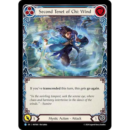 Image for Second Tenet of Chi: Wind (MST083) (MST) - Flesh and Blood TCG