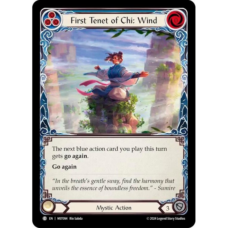 Image for First Tenet of Chi: Wind (MST094) (MST) - Flesh and Blood TCG