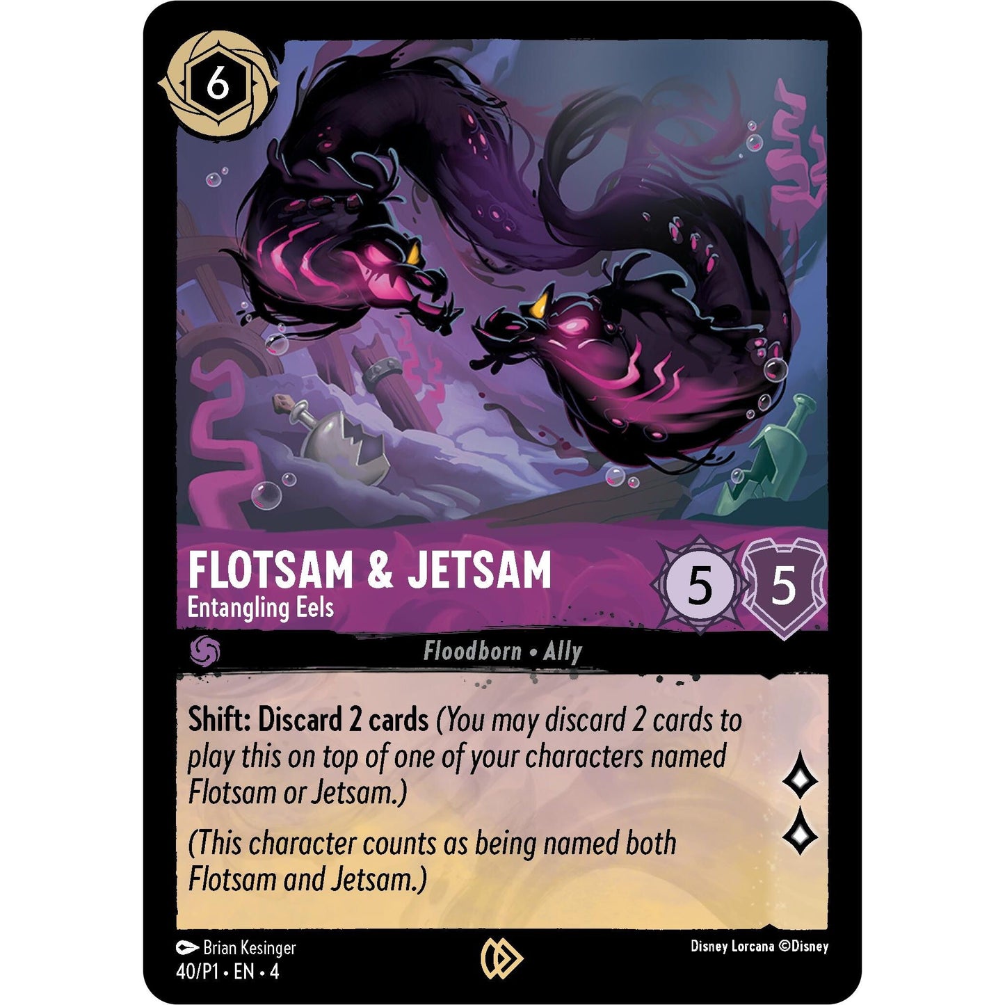 Image for Flotsam & Jetsam - Entangling Eels (40) (DLPC) - Disney Lorcana