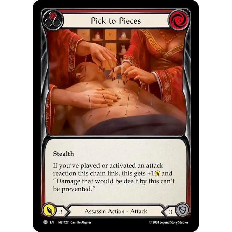 Image for Pick to Pieces (Red) (MST127) (MST) - Flesh and Blood TCG
