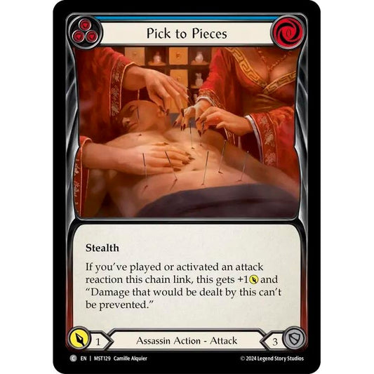 Image for Pick to Pieces (Blue) (MST129) (MST) - Flesh and Blood TCG