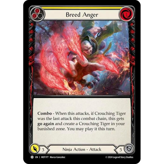 Image for Breed Anger (Yellow) (MST177) (MST) - Flesh and Blood TCG