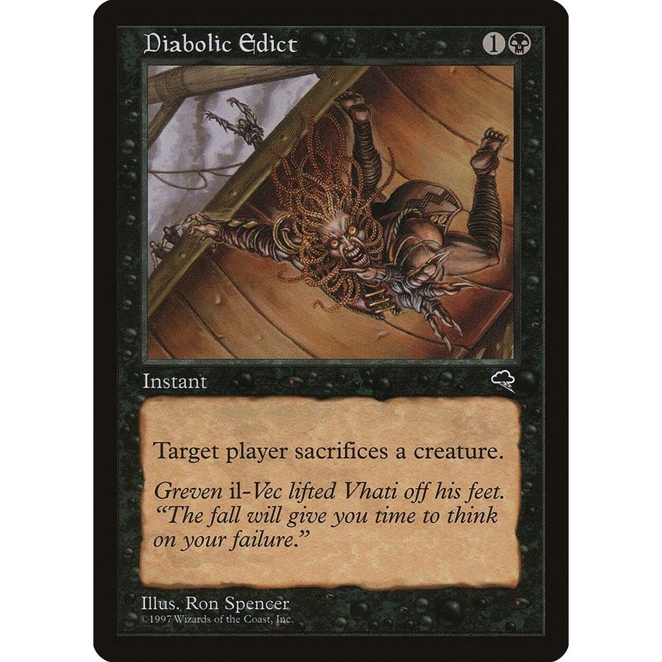 Image for Diabolic Edict (128) (TMP) - Magic: The Gathering