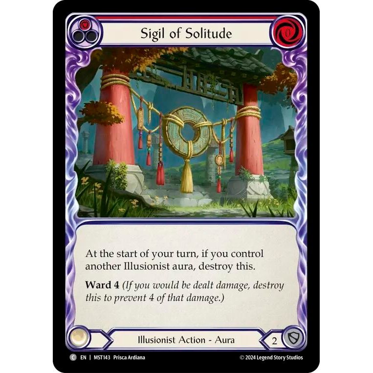 Image for Sigil of Solitude (Red) (MST143) (MST) - Flesh and Blood TCG
