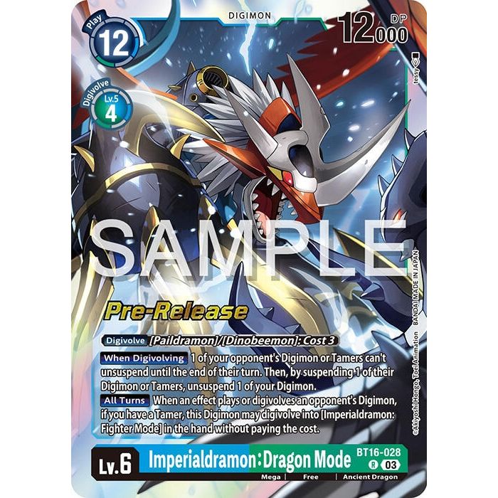 Image for Imperialdramon: Dragon Mode (BT16-028 R) (BT16_PR) - Digimon Card Game
