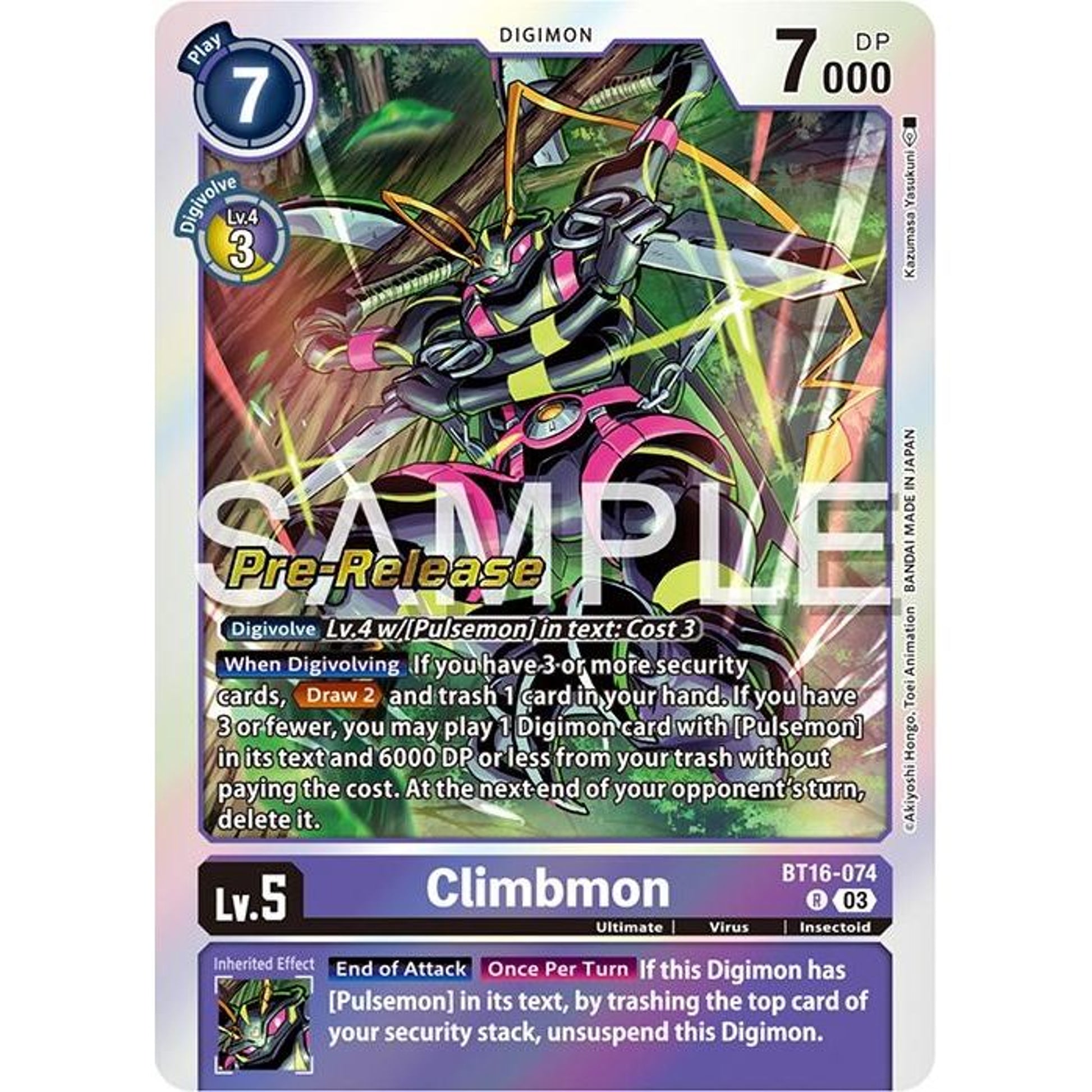 Image for Climbmon (BT16-074 R) (BT16_PR) - Digimon Card Game