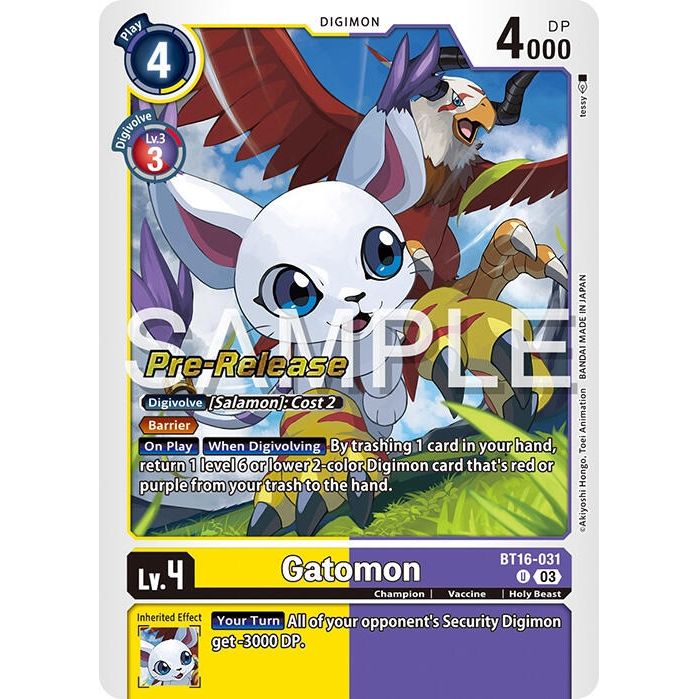 Image for Gatomon (BT16-031 U) (BT16_PR) - Digimon Card Game