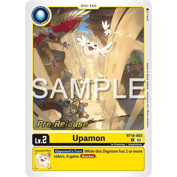 Image for Upamon (BT16-003 U) (BT16_PR) - Digimon Card Game