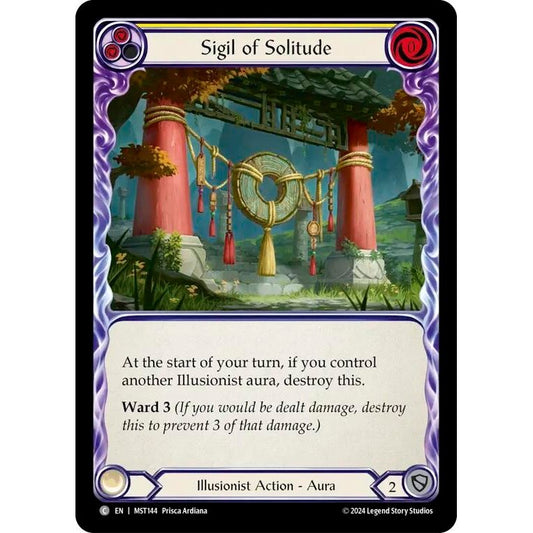 Image for Sigil of Solitude (Yellow) (MST144) (MST) - Flesh and Blood TCG