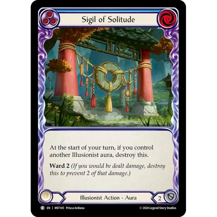 Image for Sigil of Solitude (Blue) (MST145) (MST) - Flesh and Blood TCG