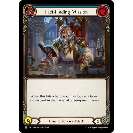Image for Fact-Finding Mission (Blue) (MST208) (MST) - Flesh and Blood TCG