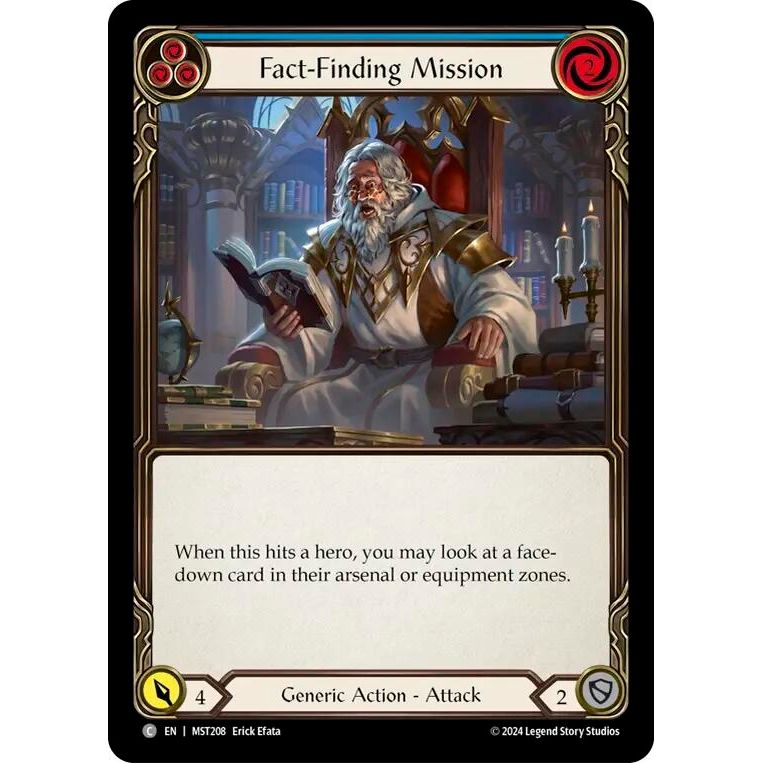Image for Fact-Finding Mission (Blue) (MST208) (MST) - Flesh and Blood TCG