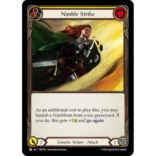 Image for Nimble Strike (Yellow) (MST210) (MST) - Flesh and Blood TCG