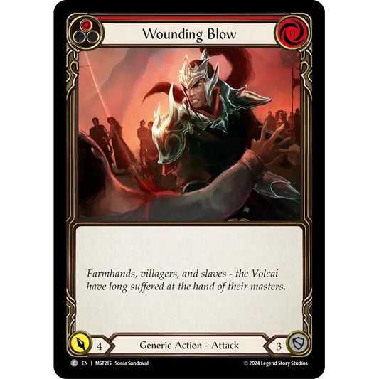 Image for Wounding Blow (Red) (MST215) (MST) - Flesh and Blood TCG