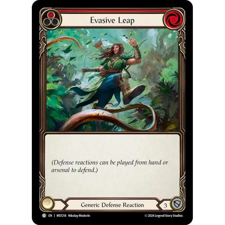 Image for Evasive Leap (Red) (MST218) (MST) - Flesh and Blood TCG