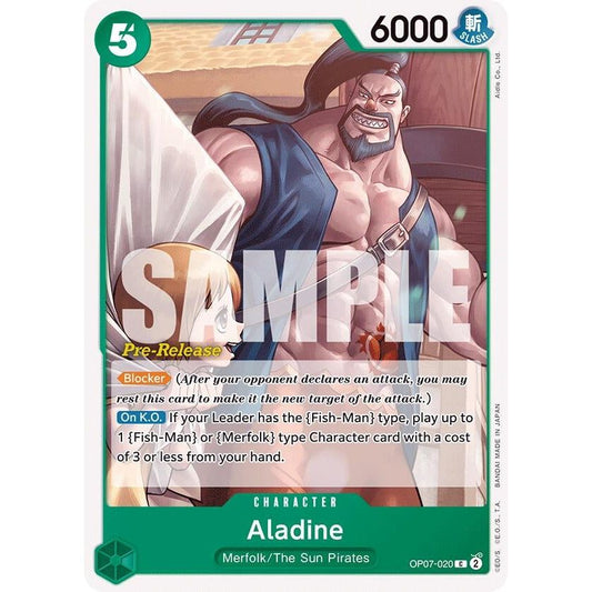 Image for Aladine (OP07-020) (OP07 PRE) - One Piece Card Game