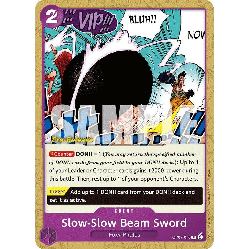 Image for Slow-Slow Beam Sword (OP07-076) (OP07 PRE) - One Piece Card Game