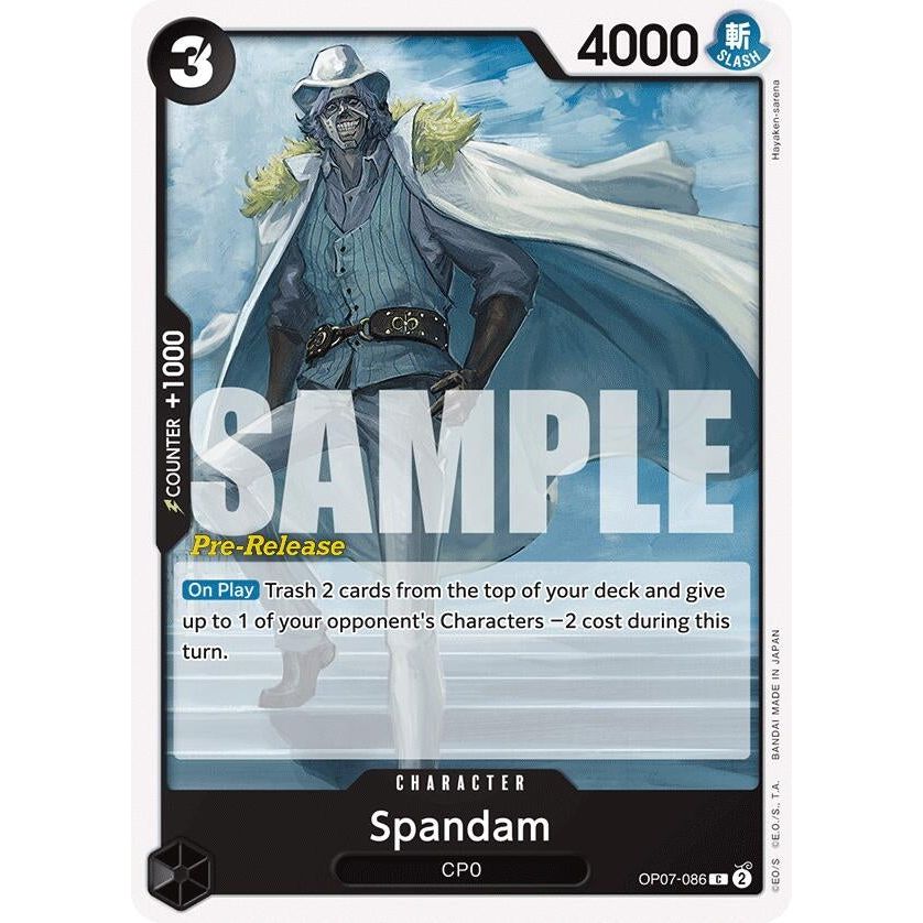Image for Spandam (OP07-086) (OP07 PRE) - One Piece Card Game