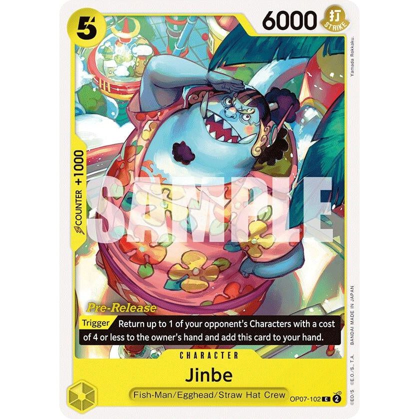Image for Jinbe (102) (OP07-102) (OP07 PRE) - One Piece Card Game