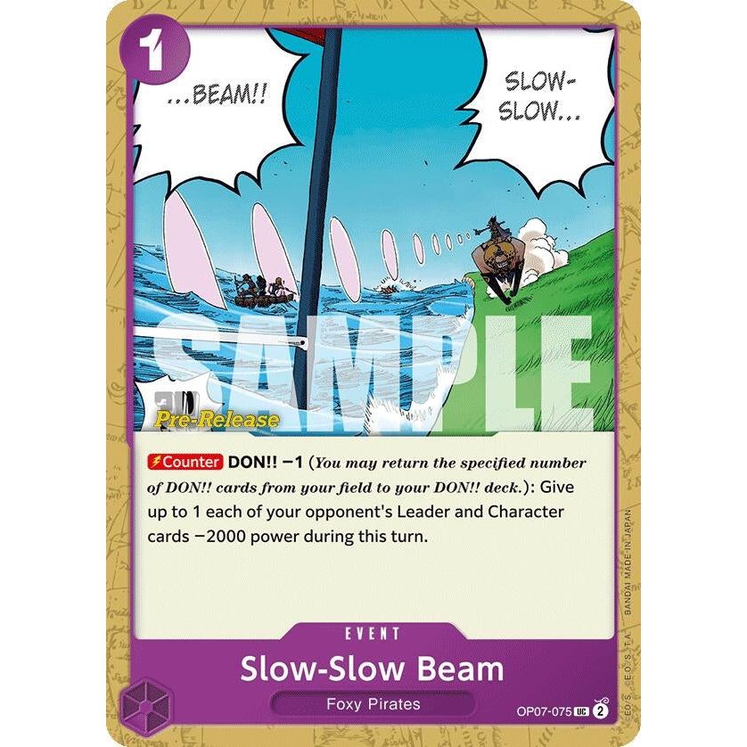 Image for Slow-Slow Beam (OP07-075) (OP07 PRE) - One Piece Card Game