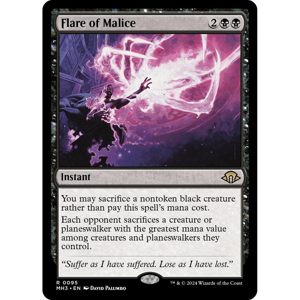 Image for Flare of Malice (95) (MH3) - Magic: The Gathering