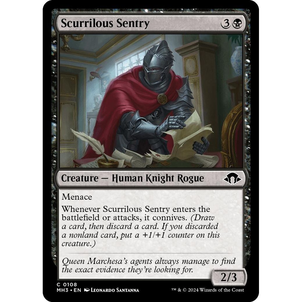 Image for Scurrilous Sentry (108) (MH3) - Magic: The Gathering