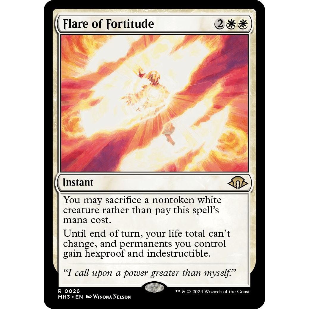 Image for Flare of Fortitude (26) (MH3) - Magic: The Gathering