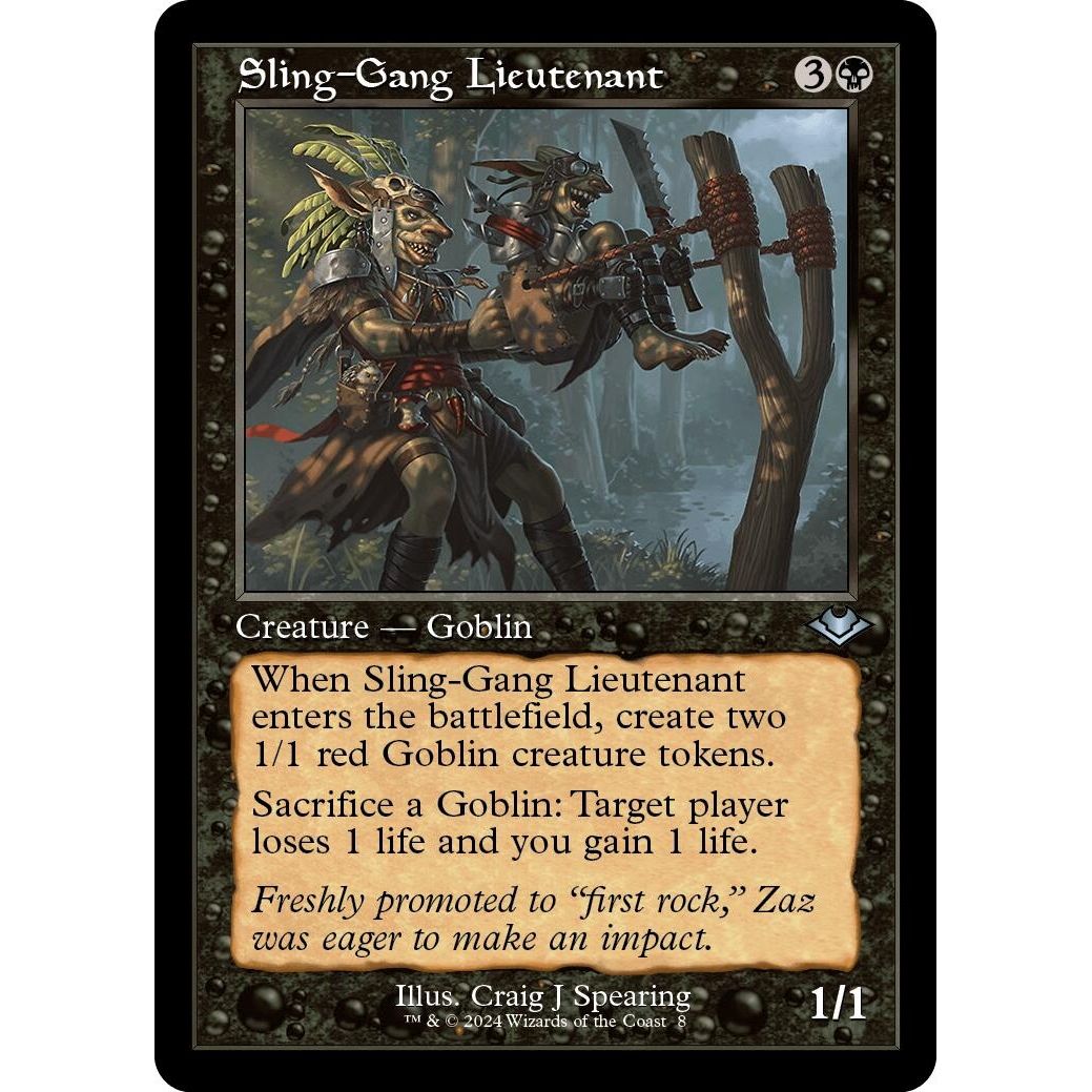 Image for Sling-Gang Lieutenant (Retro Frame) (8) (MH1) - Magic: The Gathering