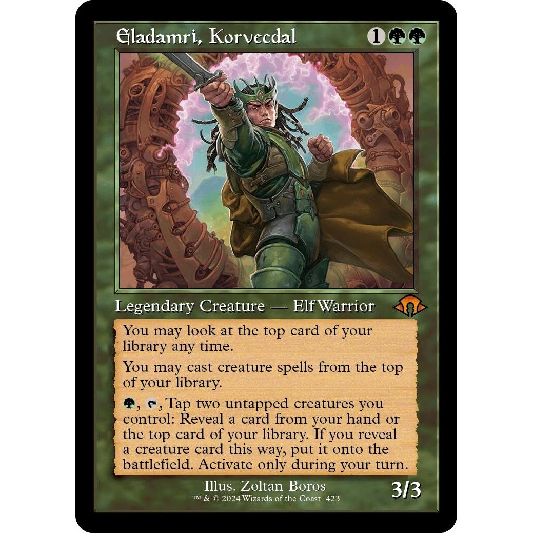 Image for Eladamri, Korvecdal (Retro Frame) (423) (MH3) - Magic: The Gathering
