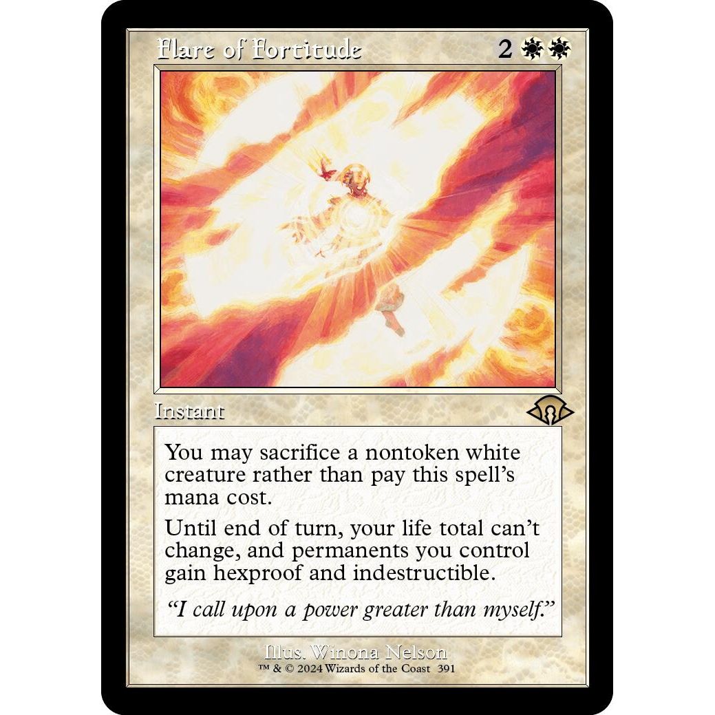 Image for Flare of Fortitude (Retro Frame) (391) (MH3) - Magic: The Gathering