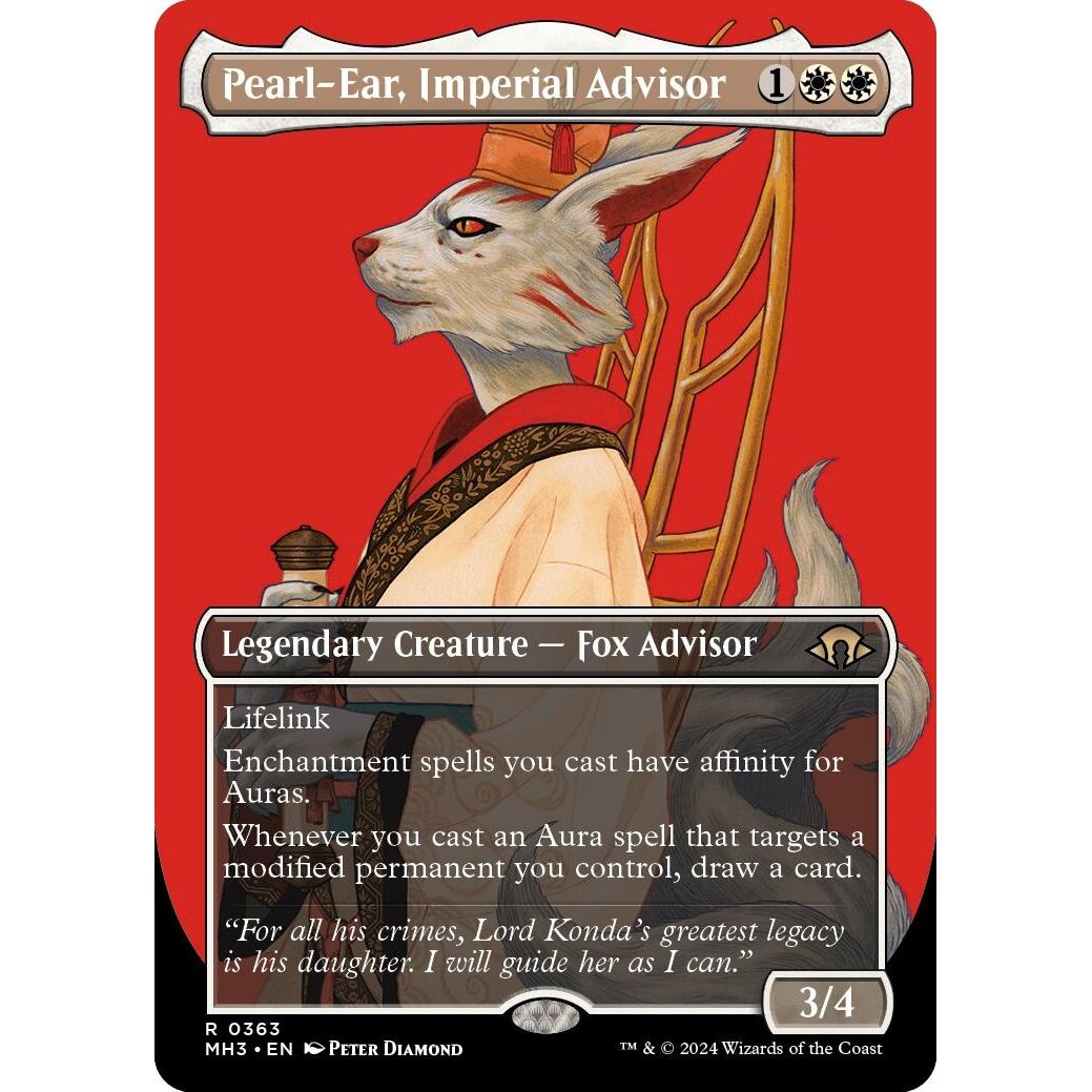 Image for Pearl-Ear, Imperial Advisor (Borderless) (363) (MH3) - Magic: The Gathering