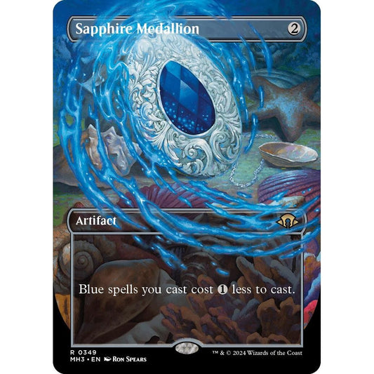 Image for Sapphire Medallion (Borderless) (349) (MH3) - Magic: The Gathering