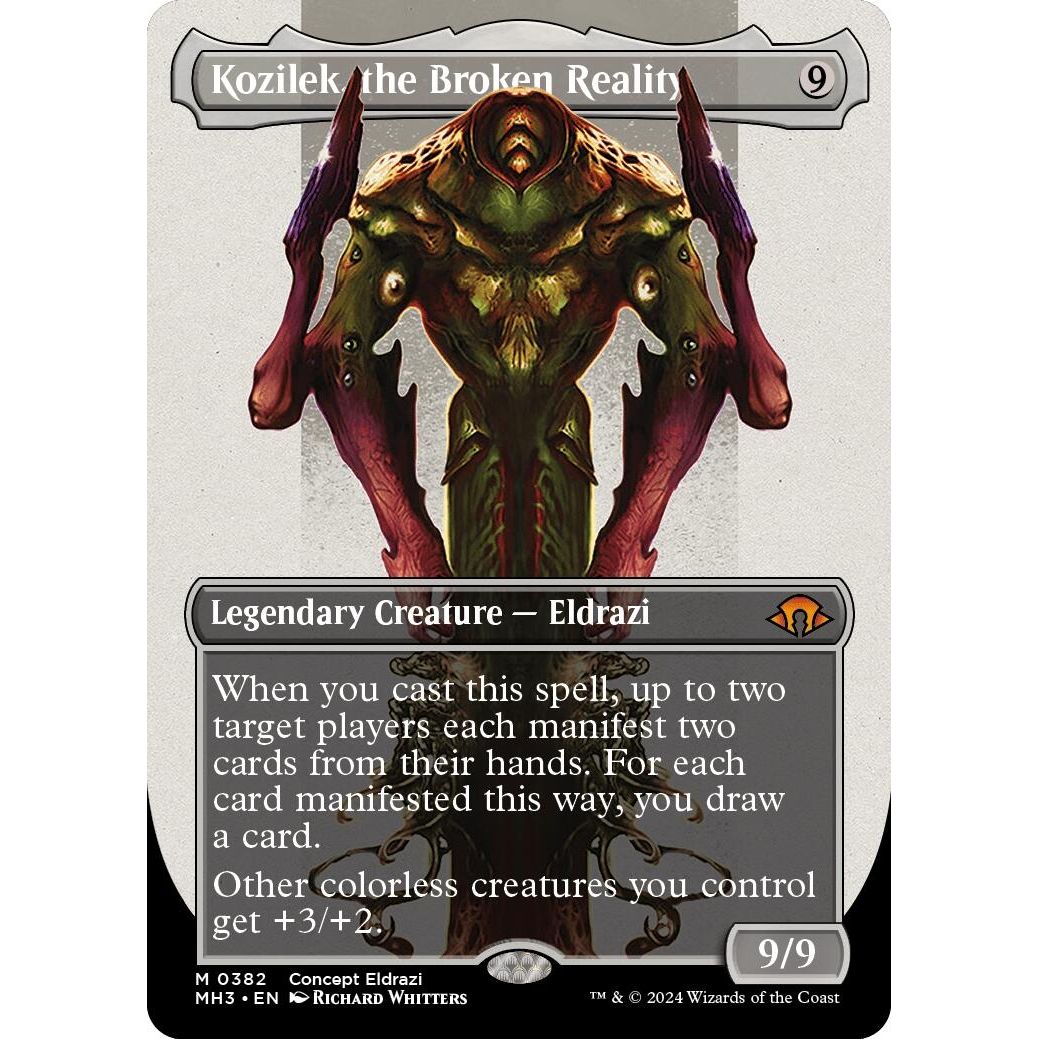 Image for Kozilek, the Broken Reality (Borderless) (382) (MH3) - Magic: The Gathering