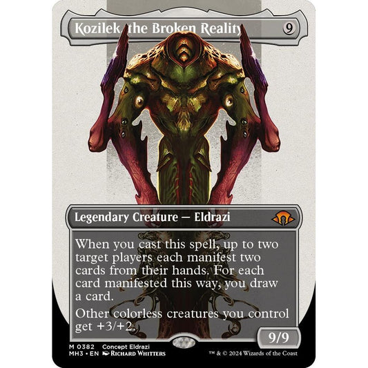 Image for Kozilek, the Broken Reality (Borderless) (382) (MH3) - Magic: The Gathering