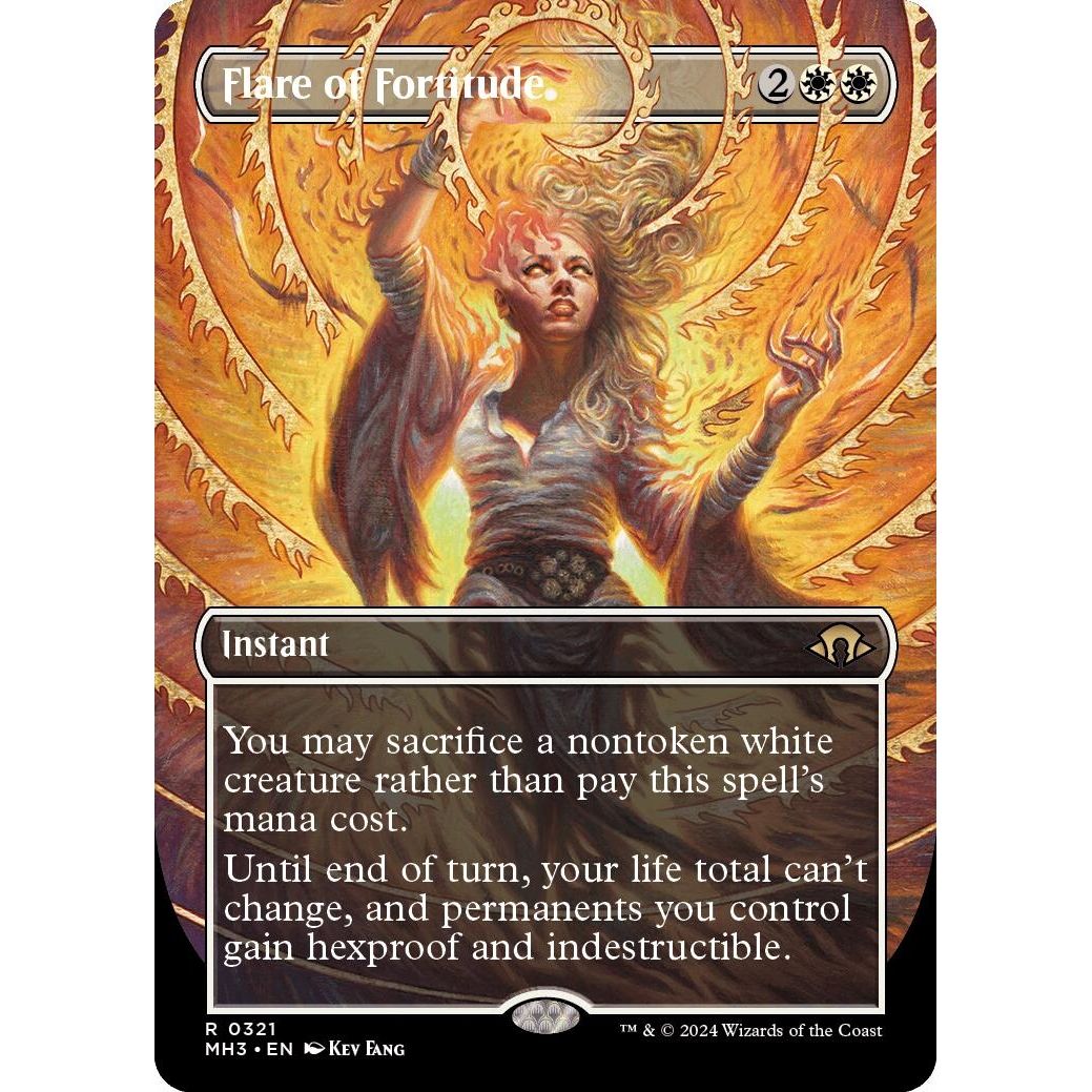 Image for Flare of Fortitude (Borderless) (321) (MH3) - Magic: The Gathering