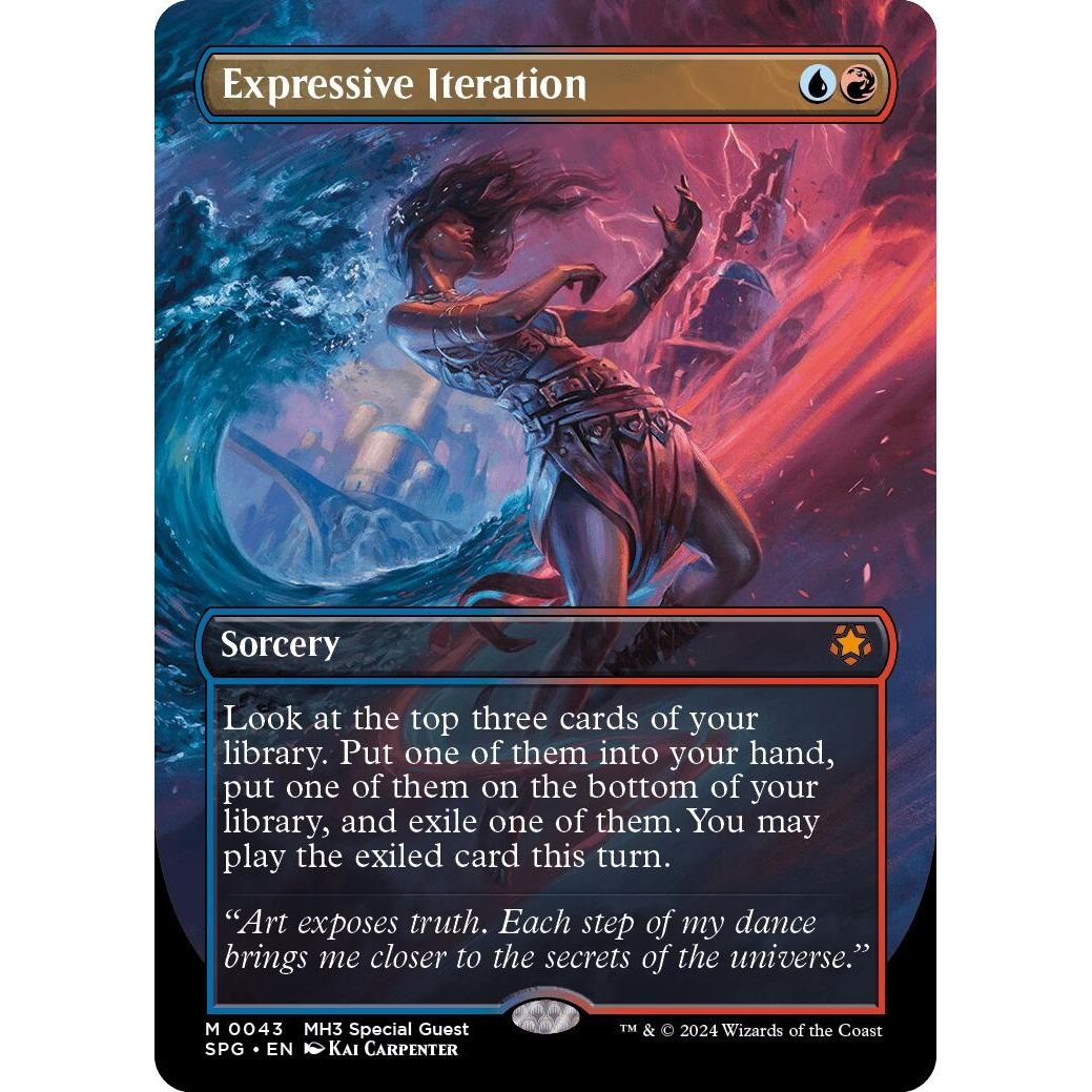 Image for Expressive Iteration (Borderless) (43) (SPG) - Magic: The Gathering